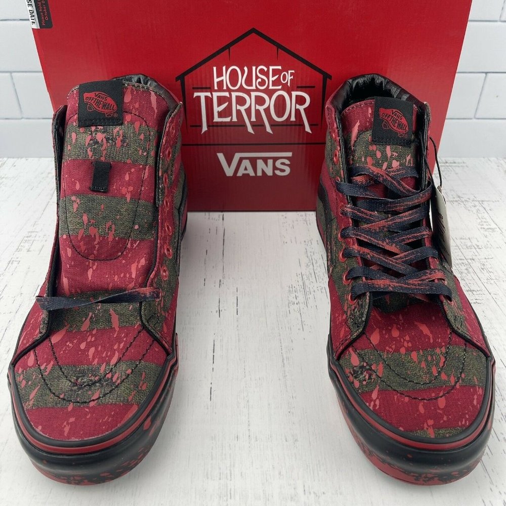 Vans x A Nightmare On Elm Street Size 9.5 US House Of Terror Womens 11 Sk8 Hi - Picture 8 of 12